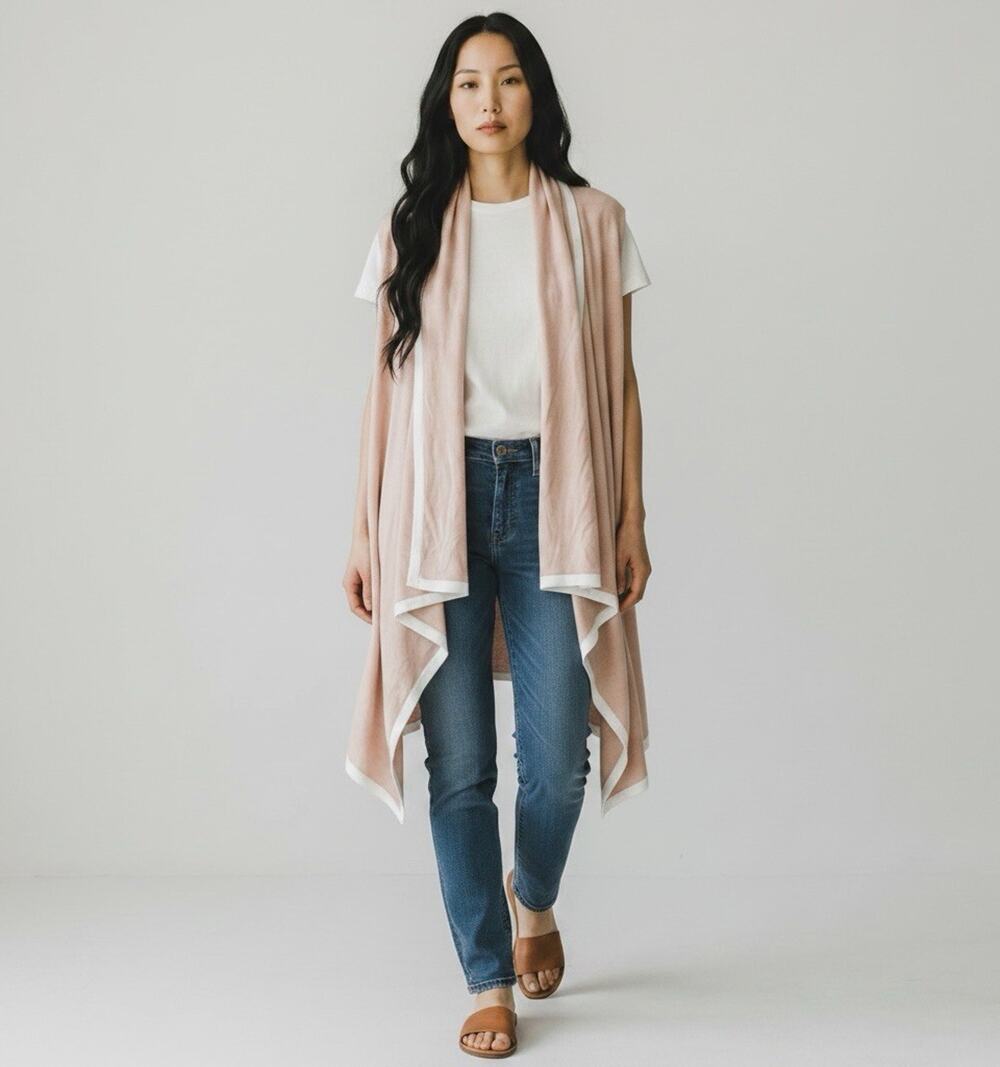 Zestt Organic Cardigan Sweater Women's Sleeveless Longline Knit New